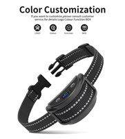 KI-Intelligentes Hundehalsband mit Farbdisplay, Wasserdicht IPX5, 10-20 Stunden Akkulaufzeit, Anti-Bell-Vibration und Elektrischer Ton