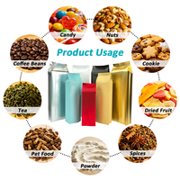 Sachet d'emballage de café Lebei multicolore à soufflets latéraux, pochette en aluminium de qualité alimentaire, imprimé en héliogravure pour grains de café