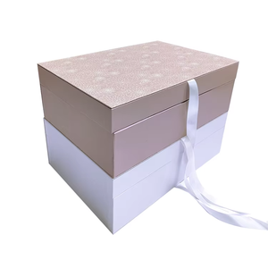 Großhandel Maßgefertigte Dekorative Hochzeits-Erinnerungsbox Baby-Erinnerungsorganizer Karton-Geschenkbox mit Schubladen Starre Boxen - Product Image 2