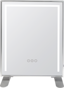 กระจกแต่งหน้าแบบมีไฟ LED ยี่ห้อ <span class=keywords><strong>Greenergy</strong></span> กำลังขยาย 10 เท่า ควบคุมด้วยระบบสัมผัส ความสว่าง 90 CRI ปรับความสว่างได้ ผิวสัมผัสด้าน ดีไซน์ทันสมัย - Product Image 2