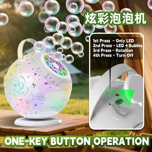 Snow Princess Magic <b>Bubble</b> Wand With Light Music For <b>Kids</b> 5-13 Years Automatic Electric <b>Bubble</b> Gun Toy - Product Image 4