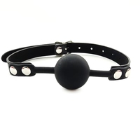Balle de bouche en silicone souple pour jeux adultes, jouet BDSM, prix de gros usine ISO BSCI