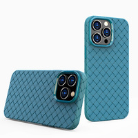 Vente en gros d'étuis de téléphone portable magnétiques en cuir TPU tissé 3D respirant et résistant aux chocs pour oppo A3S A7 A31 A73 A74