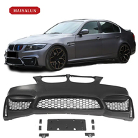Aksesoris Mobil ABS Bumper Gaya M3 M4 untuk BMW Seri 3 F30 F35 E90 E92 2006-2017 Kit Konversi Upgrade Bumper Depan Mobil