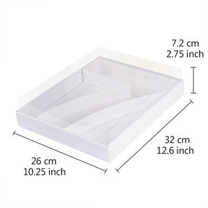 กล่องใสคัพเค้กสำหรับใส่ขนม,กล่องรูปทรงสตอเบอร์รีขนาด12นิ้วของขวัญเซอร์ไพรส์ - Product Image 3