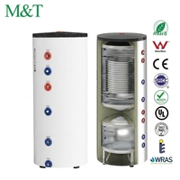 Réservoir d'eau multifonctionnel en acier inoxydable certifié WRAS CE/PED/RoHS pour pompe à chaleur solaire électrique 300L 200L