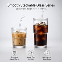 Mug de voyage réutilisable, écologique, anti-fuite, pour boissons froides, verre à café glacé avec couvercle