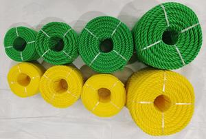 PP cord High Quality Twisted Polyethylene Rope Yellow And White Floating Poly <strong>Pro</strong> Cord Multipurpose Line - Product Image 2