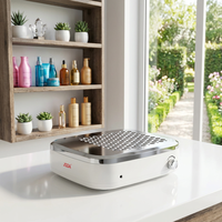 JSDA A9 Aspirateur de poussière à ongles électrique portable professionnel, double face, mini, amovible, en plastique, pour salon, nouveau design