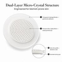Patchs micro-cristallins anti-imperfections pour le visage, pour peaux grasses, usage quotidien, commande en gros pour fournisseurs