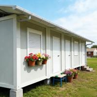 PTH Maisons en conteneurs combinés mobiles personnalisées, salles préfabriquées extensibles, salle de classe à vendre