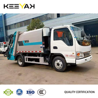 Promotion : Camion poubelle JAC 4x2 5m³ 6m³ 150HP, camion de nettoyage de poubelles léger, camion poubelle chinois