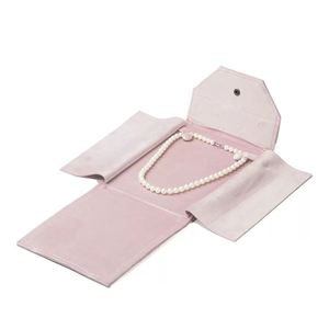 Customizable Folding Luxury Jewelry <b>Earring</b> Pouch With <b>Box</b> Necklace Ring Portable Storage Bag Case <b>Box</b> Custom Jewelry Packaging - Product Image 2
