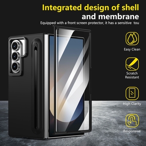 Cao Cấp Chống Sốc Cứng Bìa Đối Với Samsung Z Gấp 7 6 5 4 Điện Thoại Trường Hợp Matte Cao Cấp Ống Kính Khung <span class=keywords><strong>Stylus</strong></span> Bút Khe Cắm Bảo Vệ Màn Hình - Product Image 6