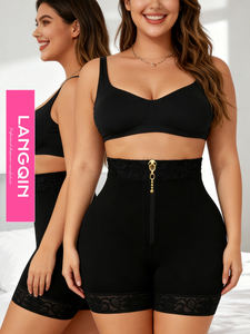 Faja Moldeadora de Cadera con Control Firme, de Secado Rápido, Transpirable, Mezcla Delgada de Spandex y Cierre de Cremallera para Mujer - Product Image 1