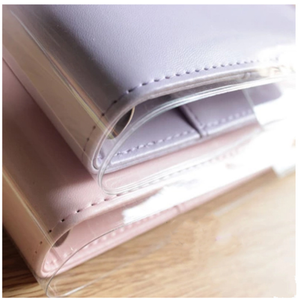 Teintes de bagues en cuir personnalisées A5 B5 6, 120 pièces, bineur avec protecteur de PVC Transparent, <span class=keywords><strong>agenda</strong></span> en plusieurs couleurs, organiseur pour la Promotion - Product Image 4