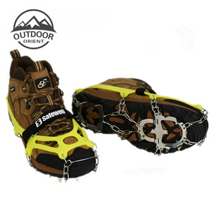 Tacos de hielo antideslizantes, pinzas de tracción para nieve, crampones, pinchos para zapatos de escalada de invierno, 19 Uds. - Product Image 6