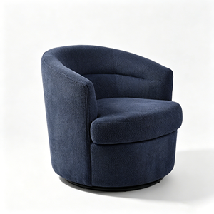 <span class=keywords><strong>Fauteuil</strong></span> Pivotant CARLFORD 360° en Tissu, Canapé d'Hôtel Rotatif pour Salon et Chambre, Décoration Douce de Table Basse - Product Image 1