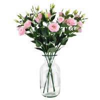 Bunga Peony Sutra Buatan Batang Panjang Gaya Eropa, Gaya Modern, Tangkai Tunggal untuk Dekorasi Pernikahan, Hari Valentine, dan Paskah