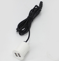Grommet d'alimentation canapé prise encastrée bureau intégré encastré rond multiprise de table chargeur USB prise de courant de meubles
