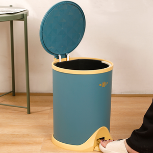Thùng Rác Nhà Bếp Sang Trọng Thùng Vệ Sinh Gia Đình Có Nắp Thùng Rác Thùng Vệ Sinh Chất Thải Chậm Thả - Product Image 2