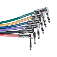Wholesale 20CM Audio Mono Pedalboard Cord Instrument Cables Colored Effect Pedal Guitar Patch Cable