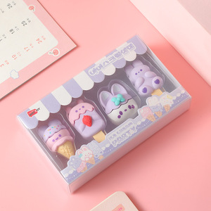 Set de Gomas de Borrar con Forma de Postres de <span class=keywords><strong>Dibujos</strong></span> Animados, Simulación de Helado, Regalo Especial <span class=keywords><strong>para</strong></span> Estudiantes de Primaria <span class=keywords><strong>para</strong></span> Escribir y Dibujar - Product Image 5