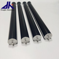 Jambe de table ronde en tube rond en aluminium à poids élevé avec filetage mâle M10 pour jambes de chaise de bureau