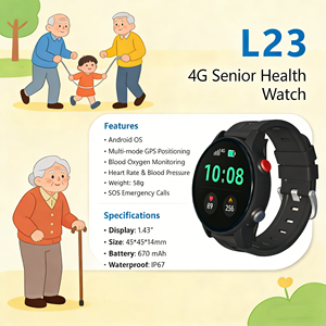 Donde la Seguridad se Une con el Bienestar: Presentamos el Reloj Inteligente L23 4G - Product Image 1