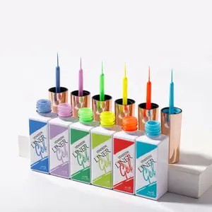 36 couleurs peinture dessin stylo bricolage photothérapie Nail Liner colle ensemble Gel vernis à ongles