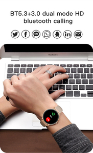 Ultra IPS Akıllı Kadın Moda Saatleri BT Arama 1.31 inç Plastik Silika Jel Kordon R13E Uyumlu <span class=keywords><strong>Android</strong></span> IOS IP68 Su Geçirmez - Product Image 6