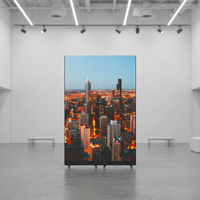 Écran publicitaire LED P1.25 P1.8 P2.5, affiche LED portable et pliable avec contrôle Wi-Fi, en stock aux États-Unis