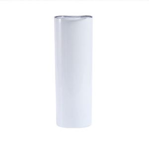 20Oz 30Oz Custom Double Wall Stainless Steel Insulated Sublimation Blank Straight Skinny Tumblers With Straws - Product Image 1