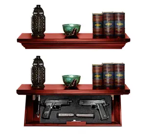Hidden Gun Shelf Safe with Trap Door & RFID Lock