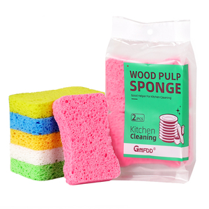 <span class=keywords><strong>Esponja</strong></span> de Cocina en Forma de 8, para Fregar Autos, Antiarañazos, de Microfibra, Natural, Multiusos, de Pulpa de Madera y Celulosa - Product Image 3