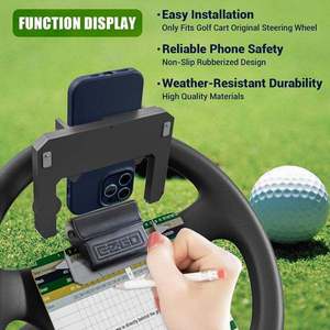 <b>Golf</b> Cart Steering Wheel Phone Holder Scorecard Organizer Portable Plastic Universal Household Daily Necessities - Product Image 4