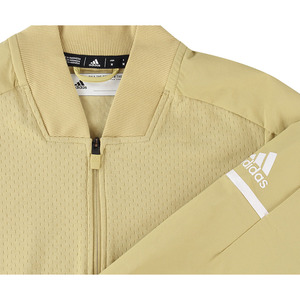 Giacche con Zip e Collo Tondo da Uomo Adidas Reversibili Streetwear Crema/Bianco Tinta Unita Impermeabili |   100% Autentico - Product Image 4