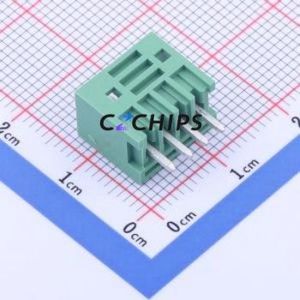 DB2EVC-2.5-4P-GN Plug-in Terminal Block Through hole,P=2.5mm Connector Board-to-Board / Socket - Closed 1x4P 2.5mm Green - Product Image 2
