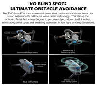 Drone Autel Robotics EVO Max 4T avec batterie thermique universelle, quadricoptère longue portée Altar 4T, caméra commerciale 8K, plastique et aluminium