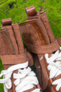 Botas de Invierno Retro para Mujer, con Cordones, Parte Superior de Microfibra, Suela de Goma, Cálidas y Desodorantes, Tacón de 3 cm - Product Image 6