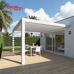 Pergola Bioclimatique de Jardin Extérieur avec Fonction Ombrage et Serre, Innovante, Élégante, Idéale pour la <span class=keywords><strong>France</strong></span>, Terrasse Arrière-cour - Product Image 1