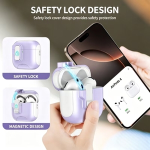 เคสใส่หูฟังแบบแข็งสำหรับ Airpods 3 Airpod 4 หูฟังบลูทูธ เคสใหม่สำหรับ airpods Pro 2 และ airpods Pro 3 - Product Image 3