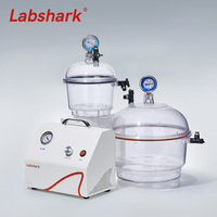 Matériel de laboratoire : Égouttoir sous vide en plastique transparent, cuve de séchage, pompe à vide, déshydrateur pour usage en laboratoire