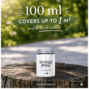 01 WHITE 100 ml LaChalk the evolution of <b>chalk</b> paint Where <b>chalk</b> meets resin: Hybrid <b>Chalk</b> Resin Paint made in Italy - Product Image 2