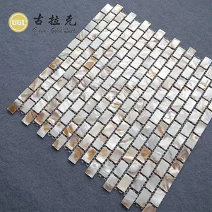 Mother of Pearl Tiles Backsplash Sea Shell Decorative Mosaic For Home Decor