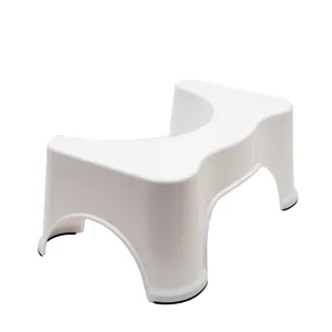 White Hot Selling Bathroom Stool Baby Squat Plastic Step Stool Squatty Potty Toilet Step Stool