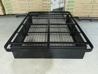 Cadre de lit d'hôtel en treillis métallique de 17 pouces US Hospitality, avec système de maintien de matelas encastré, plateforme de lit commerciale OEM pour lits doubles/grands doubles/king size