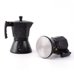 İtalyan Espresso kahve makinesi bira Percolator Stovetop Espresso makinesi indüksiyon tabanı ile