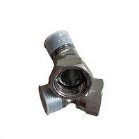 Connecteur hydraulique droit en acier au carbone haute résistance et acier inoxydable, raccord de tuyauterie haute pression