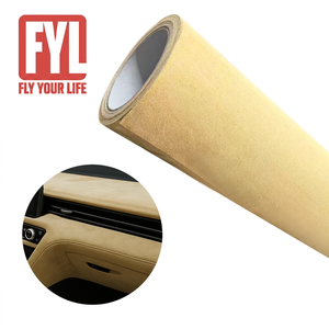 Tissu extensible en daim tissé en cuir artificiel pour canapé, siège de voiture, bagages, doublure de toit - Product Image 1